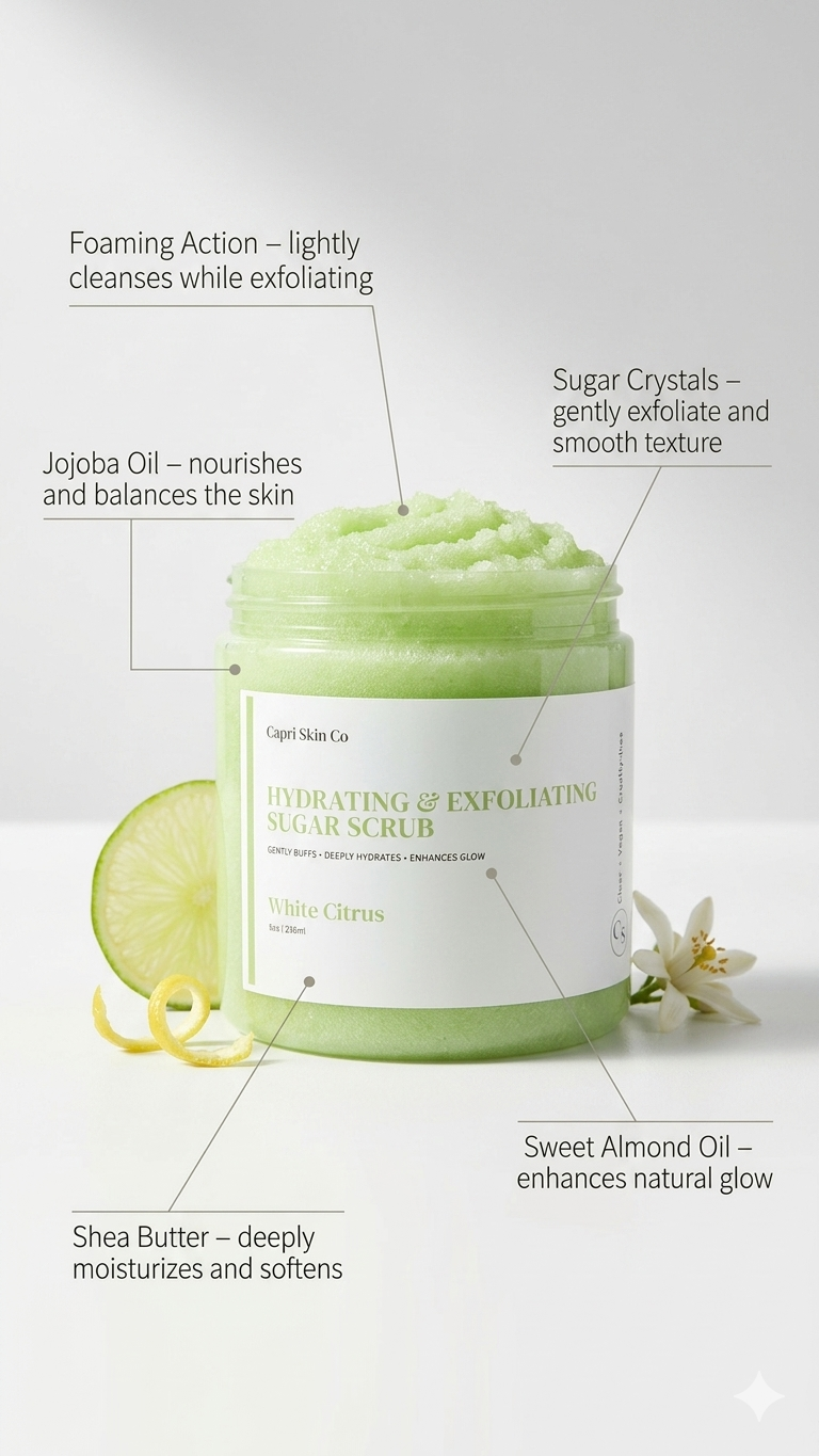 White Citrus Foaming Scrub