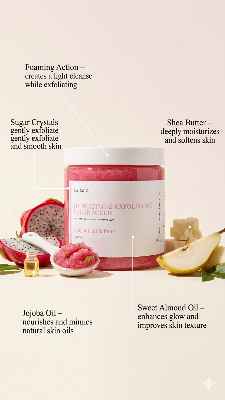 Dragonfruit & Pear Foaming Scrub